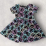 Short Sleeve Sweatshirt Dress- Shades of Joy